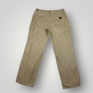 Craftsman Pants Mens 36x34 Tan Khaki Canvas Cargo Carpenter Utility Work Pants
